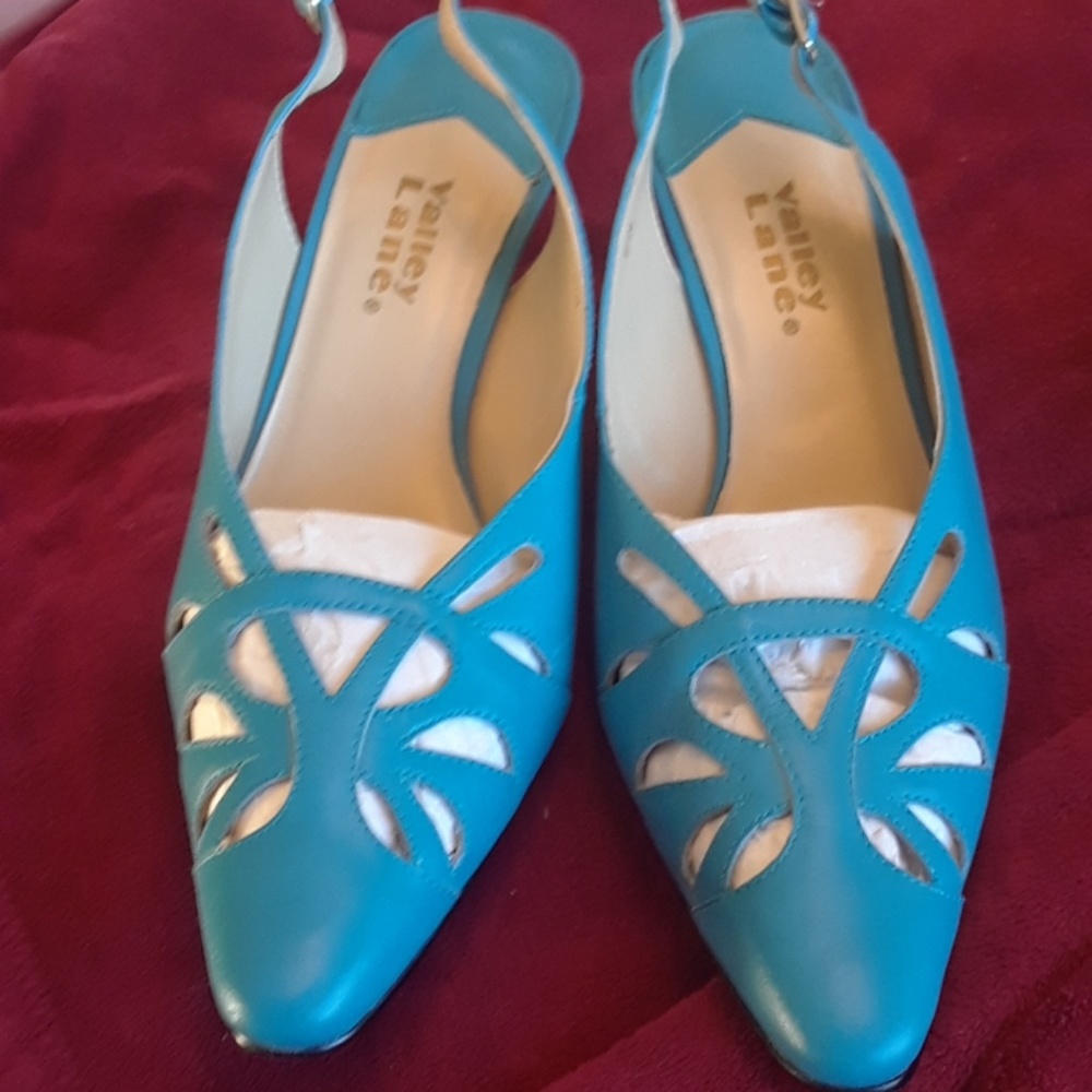 Valley Lane pointed toe sling back heels